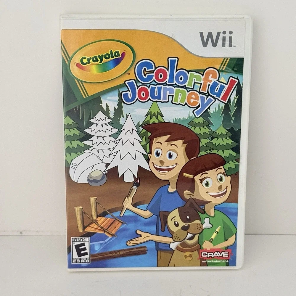 Crayola‎ Colorful Journey (Nintendo Wii, 2009) With Manual Tested Working